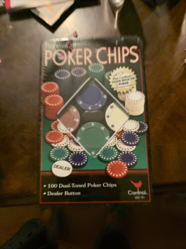 2004 Cardinal Professional Poker Chips 100 Dual-toned Poker Chips
